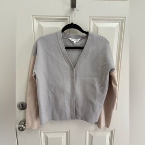 Downeast Color Block Cropped Cardigan Size Large